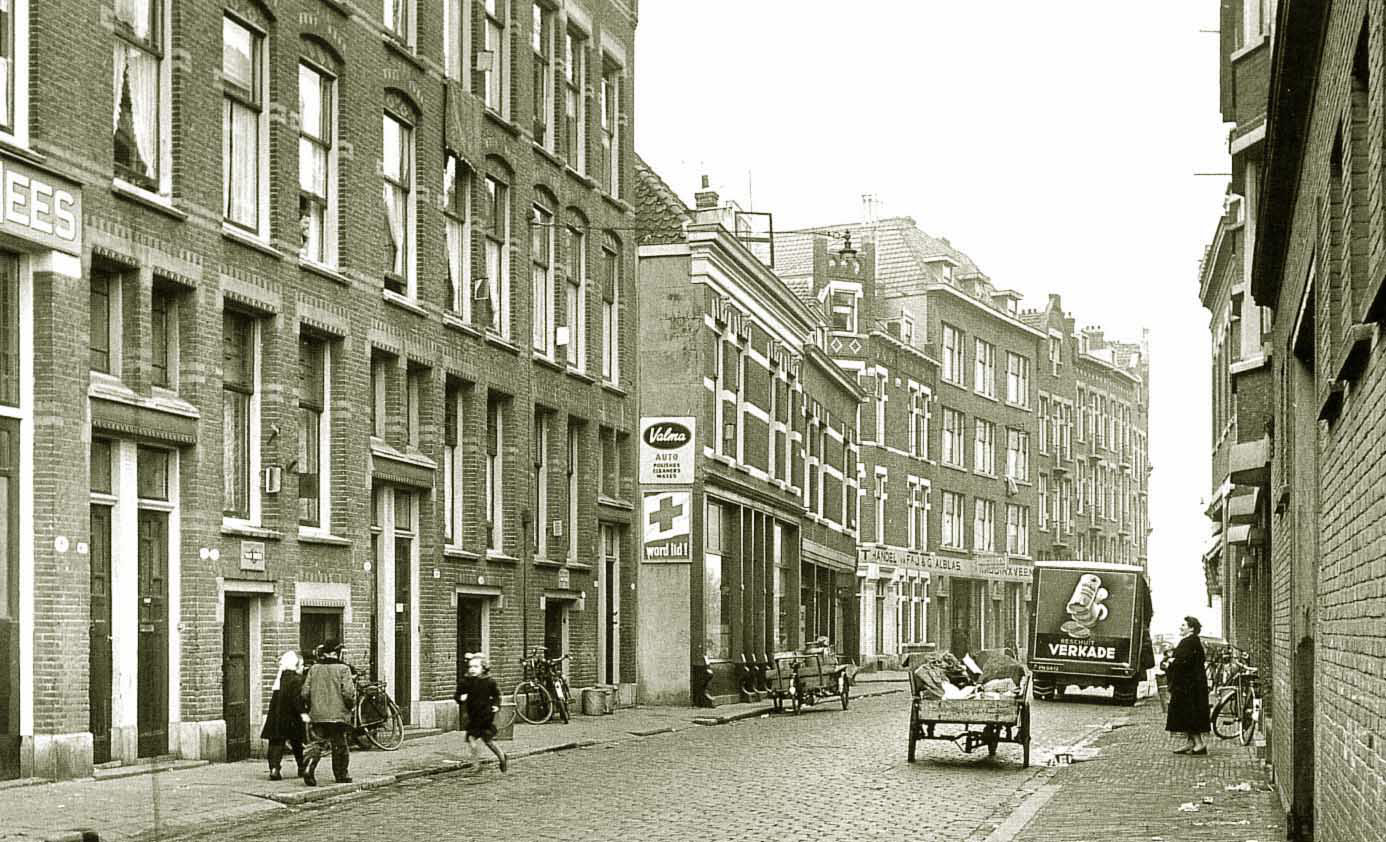Zwaanshalsstraat, 1957 | Rotterdam, Steden, Foto's